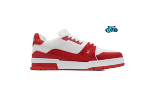 Louis Vuitton Trainer #54 Signature Red White Crystal
