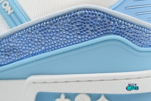 Louis Vuitton Trainer Light Blue Crystal