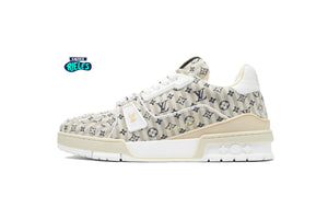 Louis Vuitton Trainer Beige Stripe Monogram