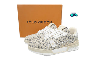 Louis Vuitton Trainer Beige Stripe Monogram