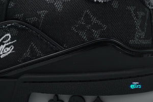 Louis Vuitton LV Trainer Black Monogram Denim