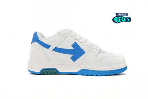 OFF-WHITE Out Of Office "000" Low Tops White Blue