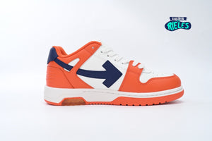 OFF-WHITE Out Of Office "000" Low Tops White Orange