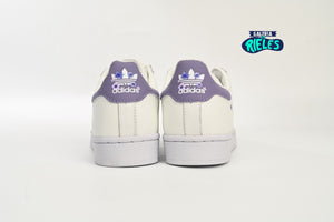 adidas Superstar White Purple