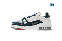 Cargar imagen en el visor de la galería, Louis Vuitton Trainer #54 Signature White Blue
