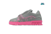 Cargar imagen en el visor de la galería, Louis Vuitton LV Trainer Grey Pink
