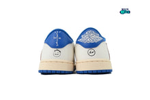 Cargar imagen en el visor de la galería, Jordan 1 Retro Low OG SP Fragment x Travis Scott Sail Military Blue
