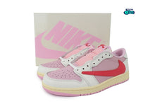 Cargar imagen en el visor de la galería, Jordan 1 Retro Low OG SP Travis Scott Sail Tropical Pink
