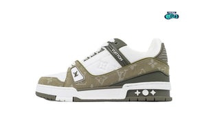 Louis Vuitton Trainer Denim Monogram Olive