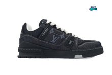Cargar imagen en el visor de la galería, Louis Vuitton Trainer Black Monogram Denim
