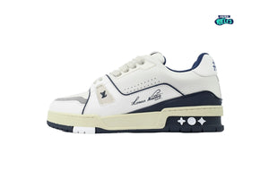 Louis Vuitton Trainer White Blue