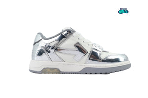OFF-WHITE Out Of Office OOO Silver White