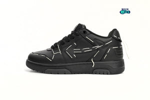OFF-WHITE Out Of Office "000" Sartorial Stitching Black Black