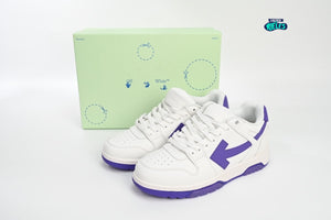 OFF-WHITE Out Of Office "000" Low Tops White Purple White