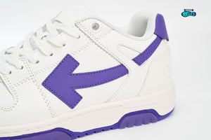 OFF-WHITE Out Of Office "000" Low Tops White Purple White