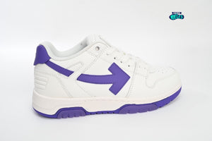 OFF-WHITE Out Of Office "000" Low Tops White Purple White