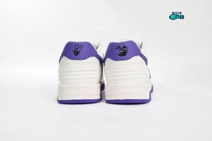 OFF-WHITE Out Of Office "000" Low Tops White Purple White