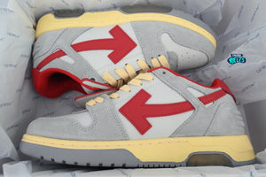 OFF-WHITE Out Of Office OOO Light Grey Red