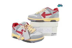 OFF-WHITE Out Of Office OOO Light Grey Red