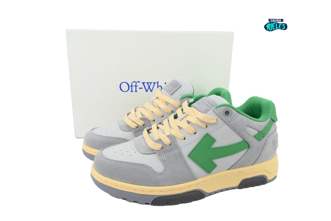 OFF-WHITE Out Of Office OOO Light Grey Green