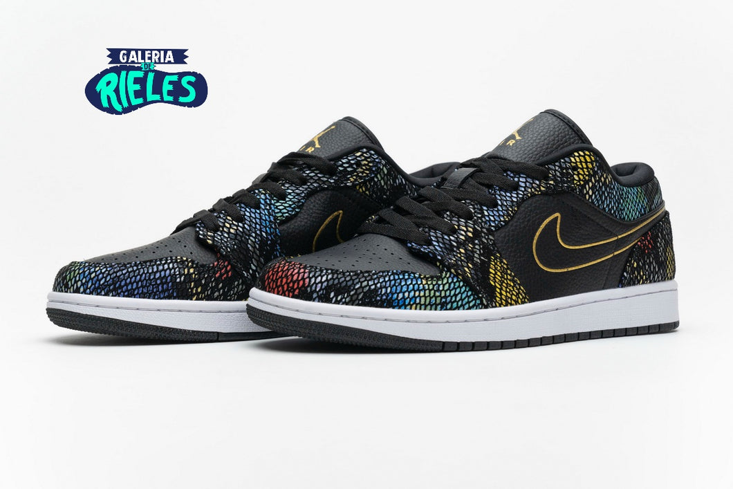 Jordan 1 Low 'Multicolor Snakeskin'