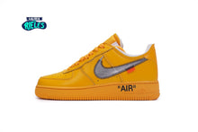 Cargar imagen en el visor de la galería, Air Force 1 Off-White University Gold Metallic Silver
