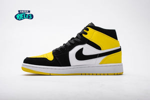 Air Jordan 1 Mid Yellow Toe Black