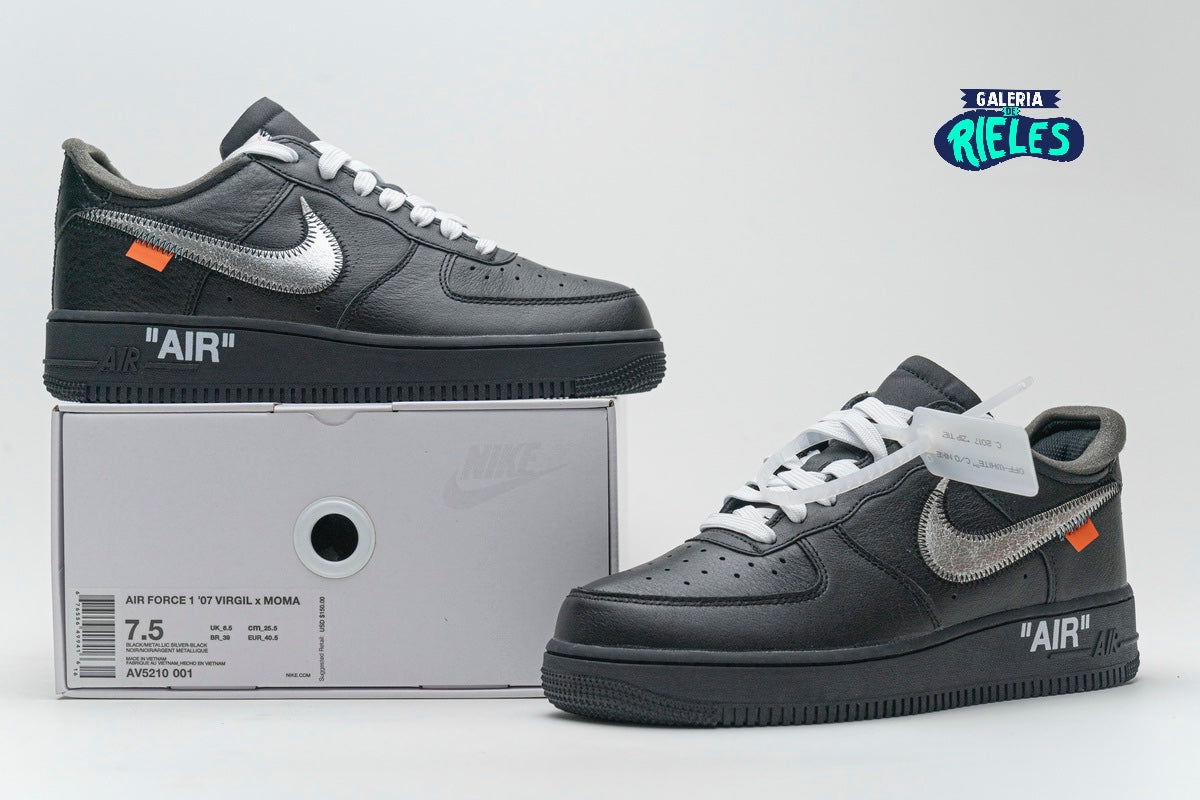 NIKE X OFF-WHITE Air Force 1 07 Virgil off-white - Moma in Black