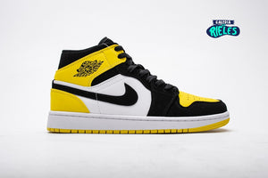 Air Jordan 1 Mid Yellow Toe Black