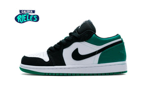 Jordan 1 Low White Black Mystic Green